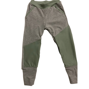 Adapted grow with me joggers with poppers
